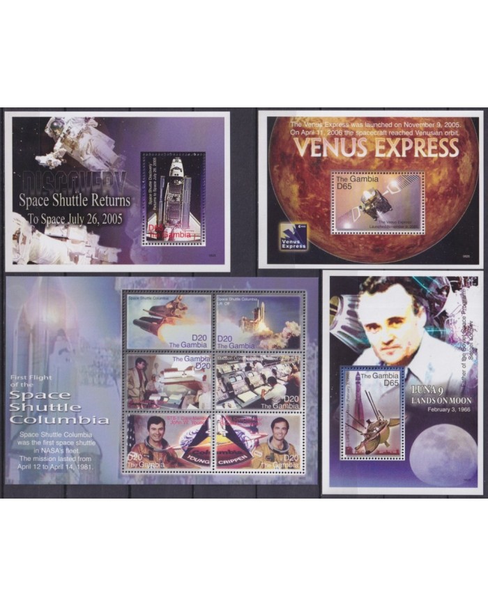 F-EX62187 GAMBIA MNH 2009 MARS VIKING SPACE EXPLORATION COSMOS SATELLITE ROCKET.