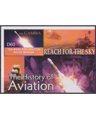 F-EX62402 GAMBIA MNH 2004 HISTORY OF AVIATION SPACE EXPLORATION COSMOS SATELLITE.