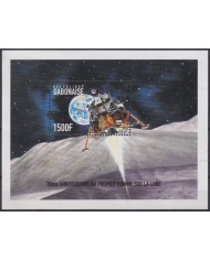 F-EX62404 GABON MNH 1999 30th FIRST MAN IN SPACE EXPLORATION ROCKET SATELLITE.
