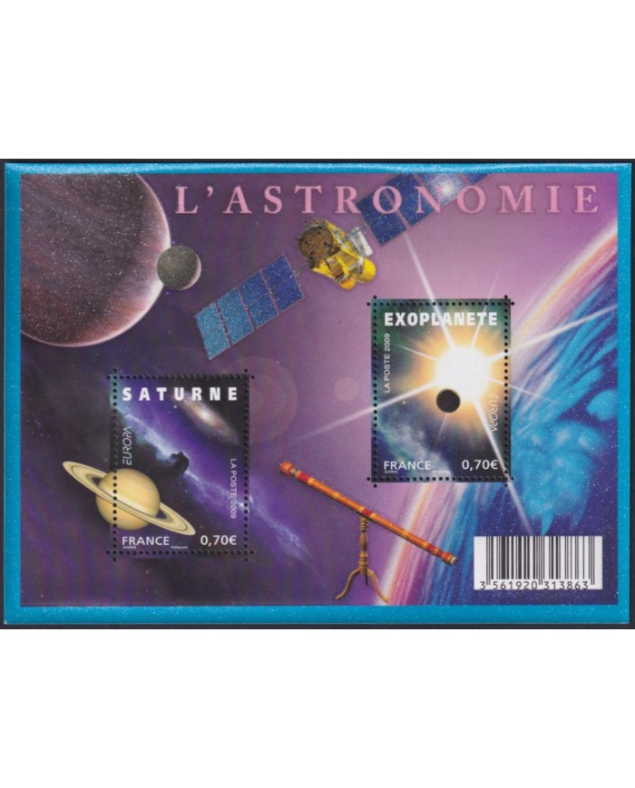 F-EX62176 FRANCE MNH 2009 EUROPA CEPT ASTRONOMY SATURN SPACE EXPLORATION COSMOS.