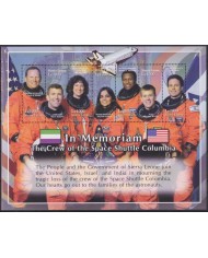 F-EX62726 SIERRA LEONE MNH 2003 IN MEMORIAM COLUMBIA SPACE EXPLORATION ROCKET SATELLITE.