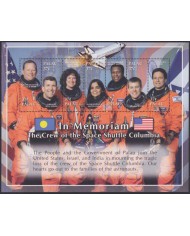 F-EX62725 PALAU MNH 2003 IN MEMORIAM COLUMBIA SPACE EXPLORATION ROCKET SATELLITE.