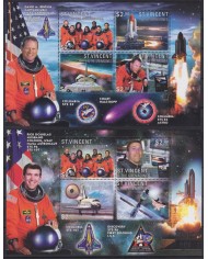 F-EX62720 ST VINCENT & GRENADINES MNH 2003 IN MEMORIAM COLUMBIA SPACE EXPLORATION ROCKET SATELLITE.