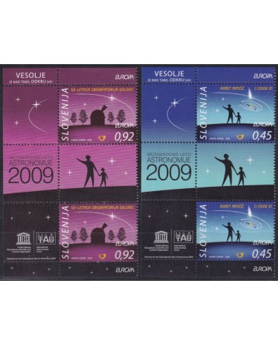 F-EX62409 SLOVENIA MNH 2009 EUROPA CEPT ASTRONOMY SPACE EXPLORATION CONSTELLATION.
