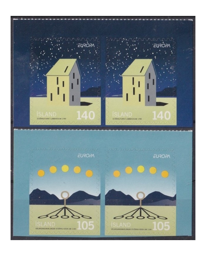 F-EX62432 ICELAND ISLAND MNH 2009 EUROPA CEPT ASTRONOMY SPACE EXPLORATION ADHESIVE.