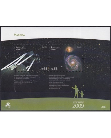 F-EX62661 MADEIRA PORTUGAL MNH 2009 EUROPA CEPT ASTRONOMY SPACE EXPLORATION RADAR