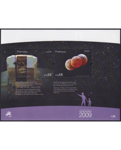 F-EX62662 PORTUGAL MNH 2009 EUROPA CEPT ASTRONOMY SPACE EXPLORATION TELESCOPE.