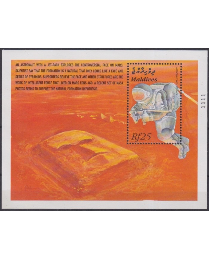 F-EX62461 MALDIVES MNH MARS EXPLORATION SPACE ASTRONAUTS’ COSMOS.