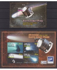 F-EX62611 MALDIVES MNH 2007 GIOTTO PROBE SPACE EXPLORATION COSMOS SATELLITE.