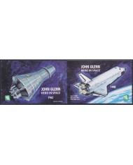 F-EX62474 MARSHALL IS MNH 1998 BOOKLED SPACE EXPLORATION COSMOS SATELLITE ROCKET.