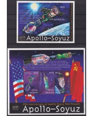 F-EX62605 MALDIVES MNH 1999 APOLLO SOYUZ SPACE EXPLORATION COSMOS SATELLITE.
