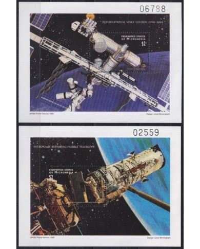 F-EX62480 MICRONESIA MNH 1999 SPACE EXPLORATION COSMOS SATELLITE TELESCOPE