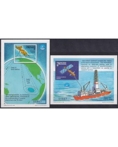 F-EX62477 MICRONESIA MNH 1998 SPACE EXPLORATION COSMOS WEATHER SATELLITE.