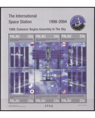F-EX62657 PALAU MNH 1998 SPACE EXPLORATION COSMOS SATELLITE ENDEVOR SKY.