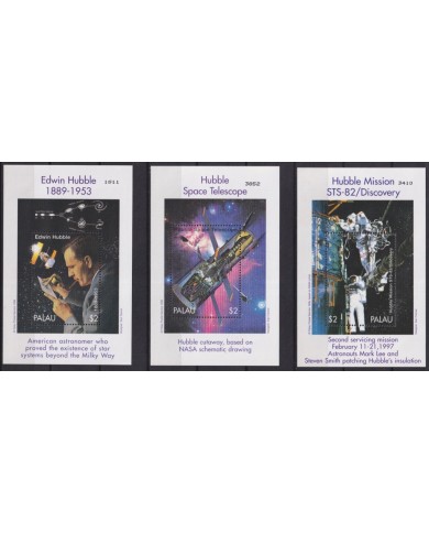 F-EX62647 PALAU MNH 1998 HUBBLE SPACE EXPLORATION STATION COSMOS SATELLITE.