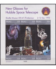 F-EX62646 PALAU MNH 1998 HUBBLE SPACE EXPLORATION STATION COSMOS SATELLITE.