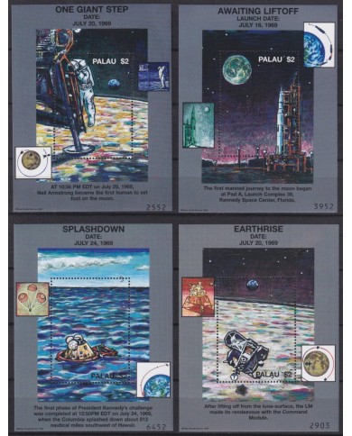 F-EX62645 PALAU MNH 1999 SPACE EXPLORATION STATION COSMOS SATELLITE ROCKET.