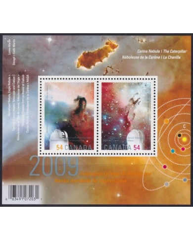 F-EX62423 CANADA MNH 2009 SPACE EXPLORATION COSMOS ASTRONOMY NEBULA.
