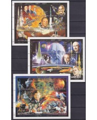 F-EX62156 CHAD MNH 1997 SPACE EXPLORATION COSMOS SATELLITE GAGARIN KENNEDY.
