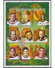 F-EX62163 CENTRAL AFRICA MNH 1999 SPACE GAGARIN TITOV LEONOV EXPLORATION COSMOS SATELLITE ROCKET.