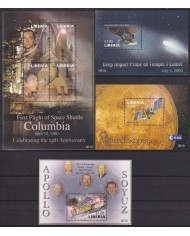 F-EX62596 LIBERIA MNH 2007 SOYUZ VENUS COLUMBIA SPACE EXPLORATION COSMOS SATELLITE ROCKET.