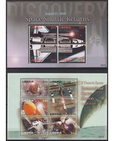F-EX62596 LIBERIA MNH 2007 SOYUZ VENUS COLUMBIA SPACE EXPLORATION COSMOS SATELLITE ROCKET.
