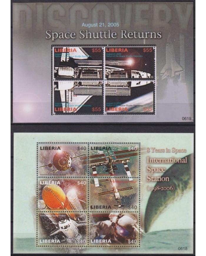 F-EX62596 LIBERIA MNH 2007 SOYUZ VENUS COLUMBIA SPACE EXPLORATION COSMOS SATELLITE ROCKET.