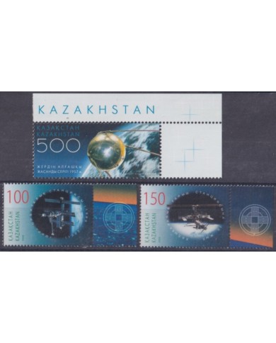 F-EX62440 KAZAKHSTAN MNH 2008 PLANET SPACE EXPLORATION COSMOS SATELLITE ROCKET.