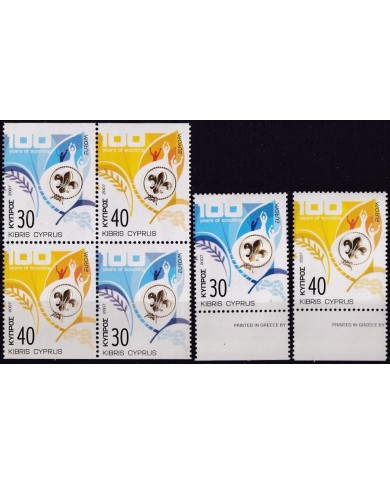 F-EX62496 CYPRUS MNH 2007 EUROPA CEPT BOYS SCOUTS SCOUTING.