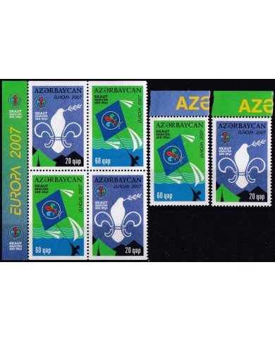F-EX62497 AZERBAIJAN MNH 2007 EUROPA CEPT BOYS SCOUTS SCOUTING.