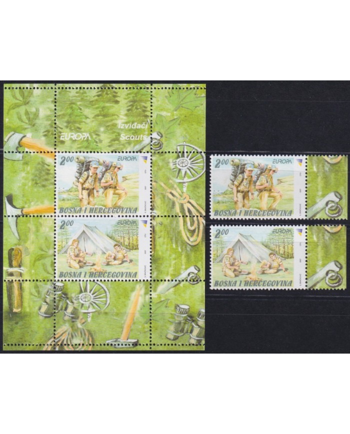 F-EX62914 BOSNIA I HERCEGOVINA MNH 2007 EUROPA CEPT BOYS SCOUTS SCOUTING.