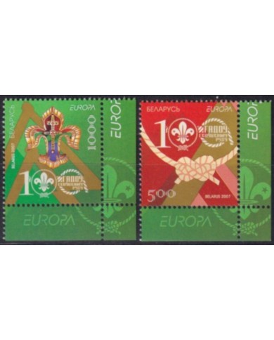 F-EX62918 BELARUS MNH 2007 EUROPA CEPT BOYS SCOUTS SCOUTING.