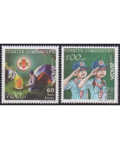 F-EX62919 TURKEY MNH 2007 EUROPA CEPT BOYS SCOUTS SCOUTING