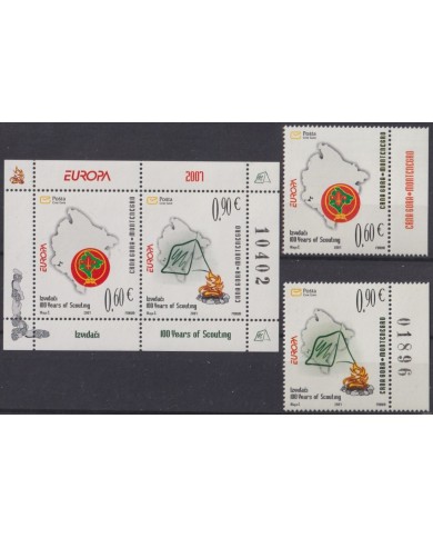 F-EX62920 MONTENEGRO MNH 2007 EUROPA CEPT BOYS SCOUTS SCOUTING.