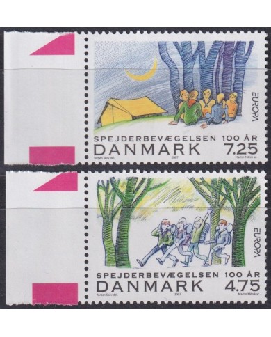 F-EX62927 DANMARK DENMARK MNH 2007 EUROPA CEPT BOYS SCOUTS SCOUTING.