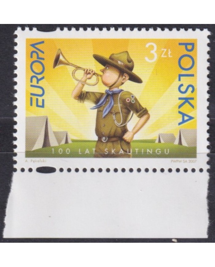 F-EX62929 POLAND POLSKA MNH 2007 EUROPA CEPT BOYS SCOUTS SCOUTING.