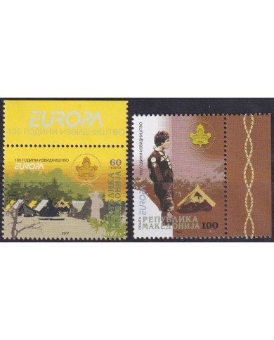 F-EX62930 MACEDONIA MNH 2007 EUROPA CEPT BOYS SCOUTS SCOUTING.