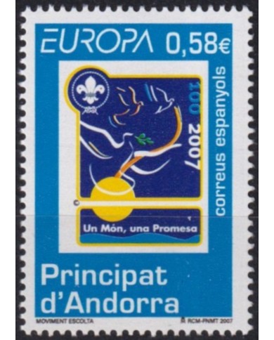 F-EX62932 ANDORRA MNH 2007 EUROPA CEPT BOYS SCOUTS SCOUTING.