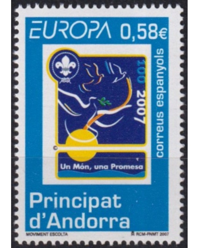 F-EX62932 ANDORRA MNH 2007 EUROPA CEPT BOYS SCOUTS SCOUTING.