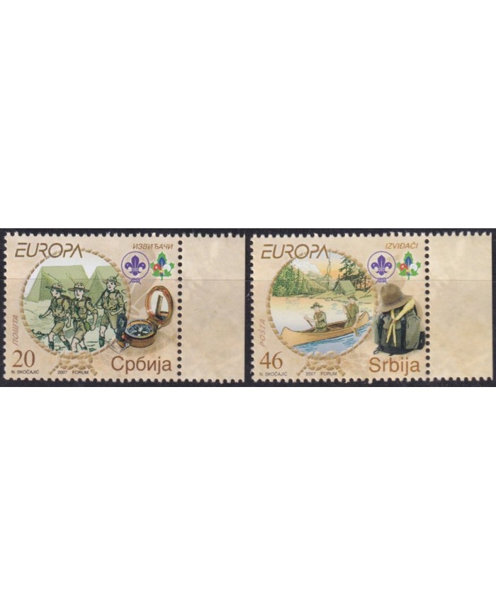 F-EX62933 SERBIA MNH 2007 EUROPA CEPT BOYS SCOUTS SCOUTING.