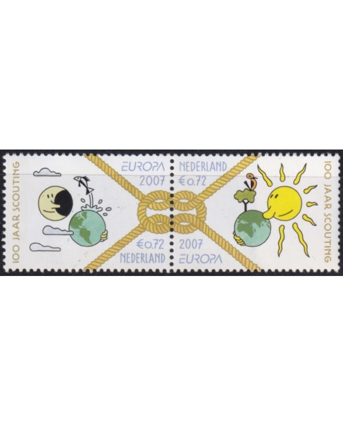 F-EX62937 HOLLAND NEDERLAND MNH 2007 EUROPA CEPT BOYS SCOUTS SCOUTING.