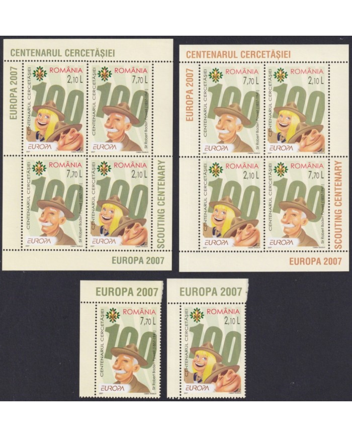 F-EX62734 RUMANIA MNH 2007 EUROPA CEPT BOYS SCOUTS SCOUTING.