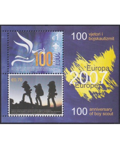 F-EX62992 KOSOVO MNH 2007 EUROPA CEPT BOYS SCOUTS SCOUTING.