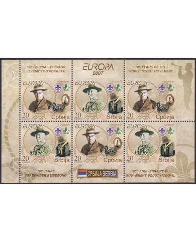 F-EX62995 SERBIA MNH 2007 EUROPA CEPT BOYS SCOUTS SCOUTING.
