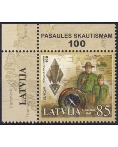 F-EX62997 LATVIJA MNH 2007 EUROPA CEPT BOYS SCOUTS SCOUTING.