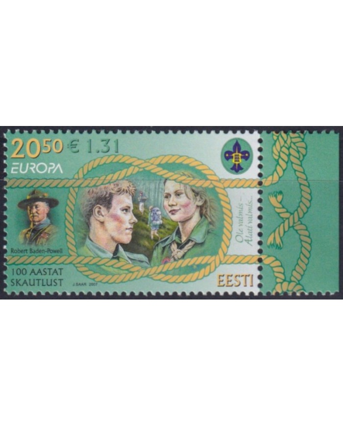 F-EX62999 ESTONIA EESTI MNH 2007 EUROPA CEPT BOYS SCOUTS SCOUTING