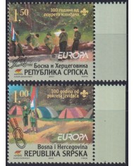 F-EX63001 BOSNIA SERBIA MNH 2007 EUROPA CEPT BOYS SCOUTS SCOUTING.