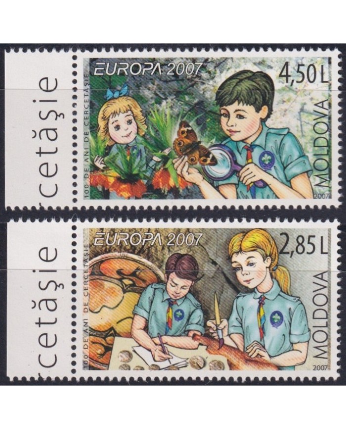 F-EX63002 MOLDOVA MNH 2007 EUROPA CEPT BOYS SCOUTS SCOUTING.