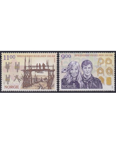 F-EX63007 NORWAY NORGE NOREG MNH 2007 EUROPA CEPT BOYS SCOUTS SCOUTING.