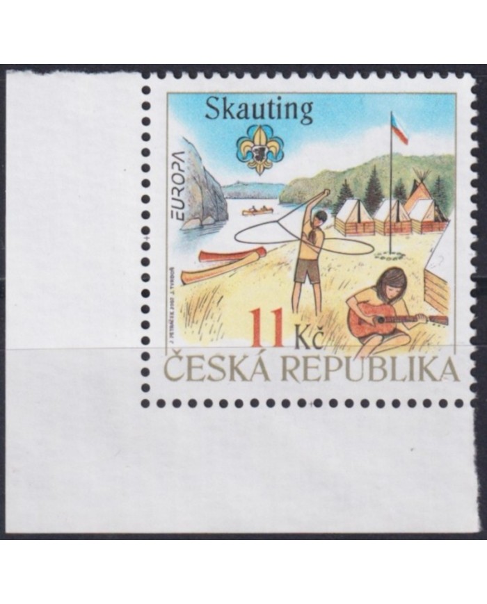 F-EX63009 CZECH MNH 2007 EUROPA CEPT BOYS SCOUTS SCOUTING.
